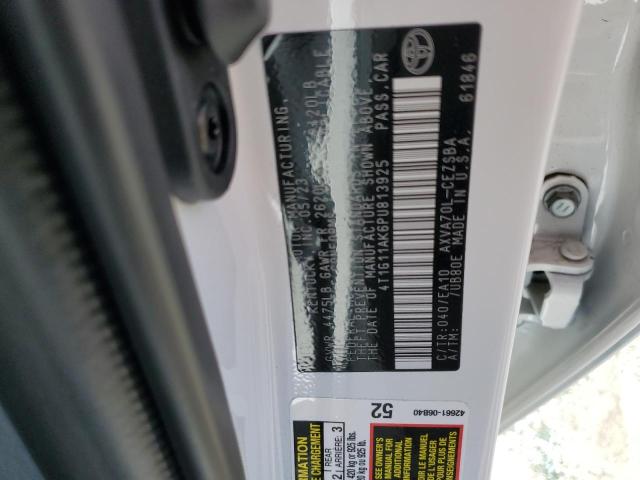 4T1G11AK6PU813925 - 2023 TOYOTA CAMRY SE NIGHT SHADE WHITE photo 13