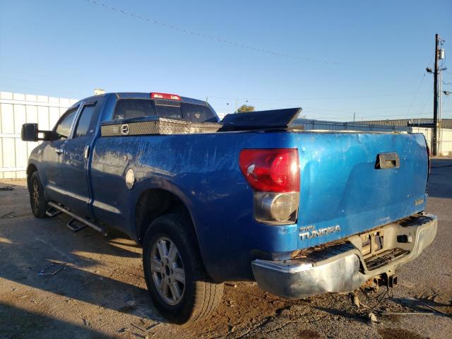 5TFSV54177X003165 - 2007 TOYOTA TUNDRA DOUBLE CAB SR5 BLUE photo 3