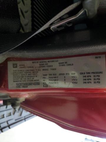 1GCKTDDE2A8143208 - 2010 CHEVROLET COLORADO LT BURGUNDY photo 12