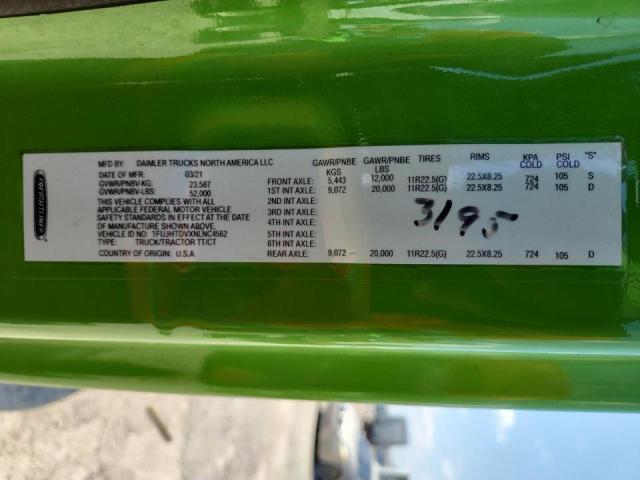 1FUJHTDVXNLNC4562 - 2022 FREIGHTLINER CASCADIA 1 Yaşıl foto 12