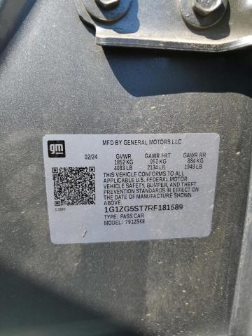 1G1ZG5ST7RF181589 - 2024 CHEVROLET MALIBU RS SILVER photo 13