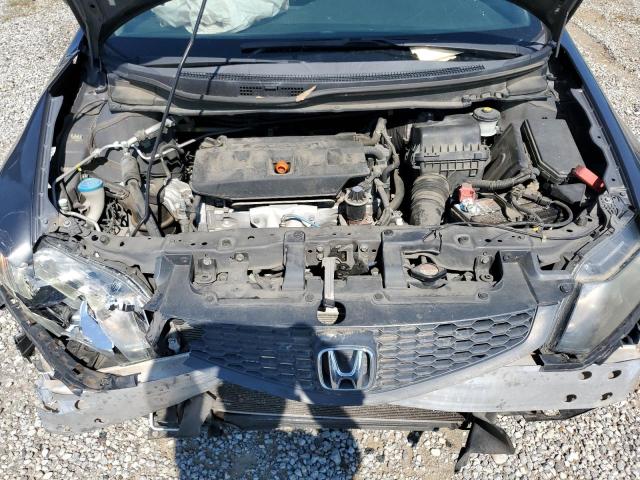 2HGFG3B5XCH553143 - 2012 HONDA CIVIC LX GRAY photo 11