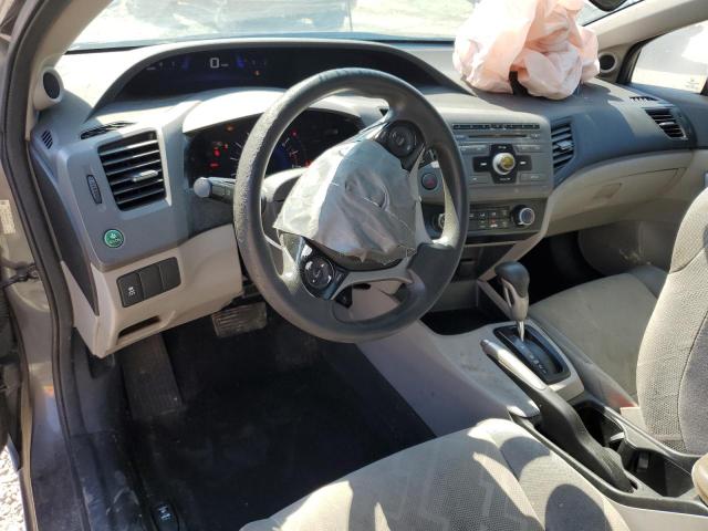 2HGFG3B5XCH553143 - 2012 HONDA CIVIC LX GRAY photo 8