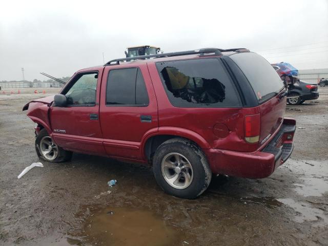 1GNCS13X63K159126 - 2003 CHEVROLET BLAZER RED photo 2