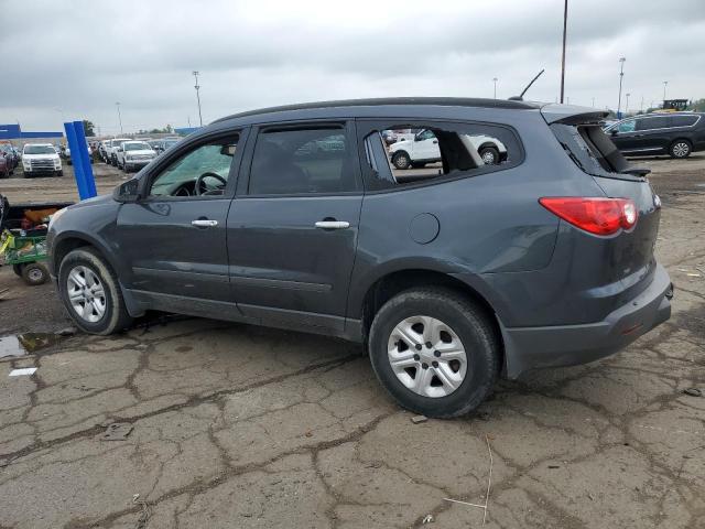 1GNKVFED1CJ283281 - 2012 CHEVROLET TRAVERSE LS GRAY photo 2