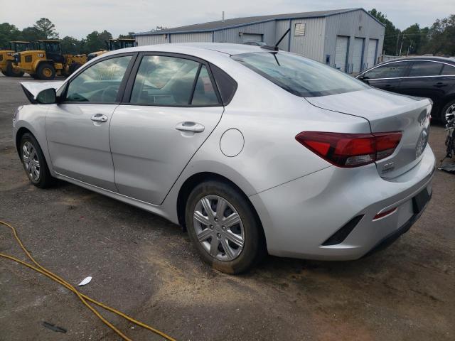 3KPA24AD1NE471337 - 2022 KIA RIO LX SILVER photo 2