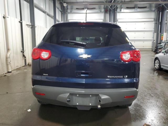 1GNKVEED2CJ251336 - 2012 CHEVROLET TRAVERSE LS BLUE photo 6