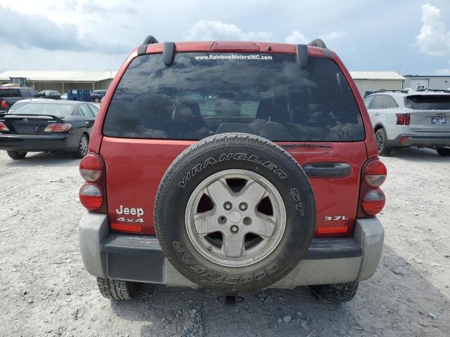 1J4GL48K87W533203 - 2007 JEEP LIBERTY SPORT 红色 照片 6