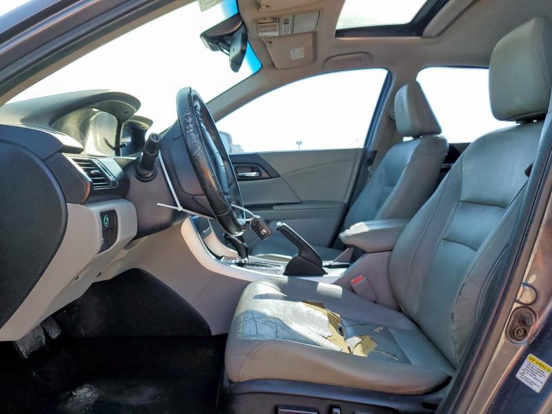 1HGCR2F8XFA245596 - 2015 HONDA ACCORD EXL GRAY photo 7