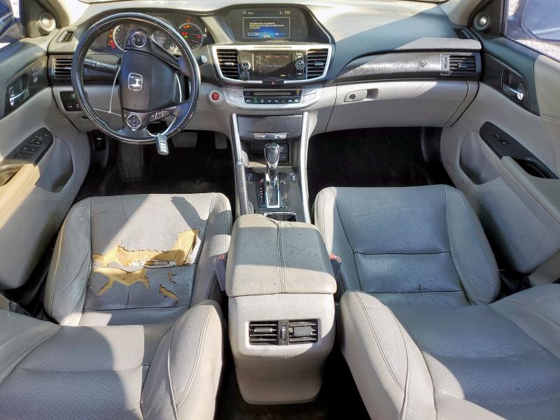 1HGCR2F8XFA245596 - 2015 HONDA ACCORD EXL GRAY photo 8