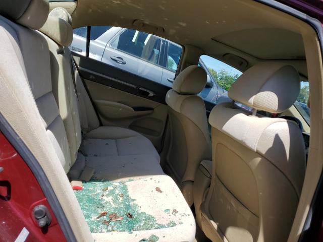 1HGFA16868L088171 - 2008 HONDA CIVIC EX მუქწითელი ფოტო 10