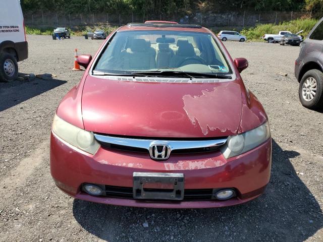 1HGFA16868L088171 - 2008 HONDA CIVIC EX მუქწითელი ფოტო 5