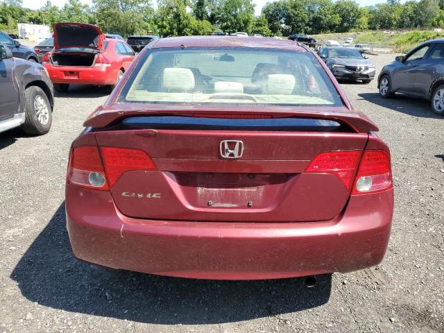 1HGFA16868L088171 - 2008 HONDA CIVIC EX მუქწითელი ფოტო 6