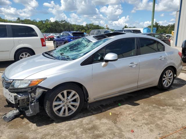 2HGFB2F96CH519142 - 2012 HONDA CIVIC EXL SILVER photo 1