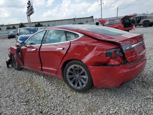 5YJSA1E22JF248274 - 2018 TESLA MODEL S Rojo foto 2