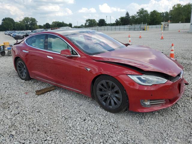 5YJSA1E22JF248274 - 2018 TESLA MODEL S Rojo foto 4