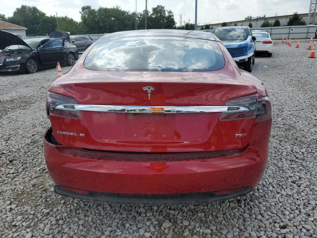 5YJSA1E22JF248274 - 2018 TESLA MODEL S Rojo foto 6