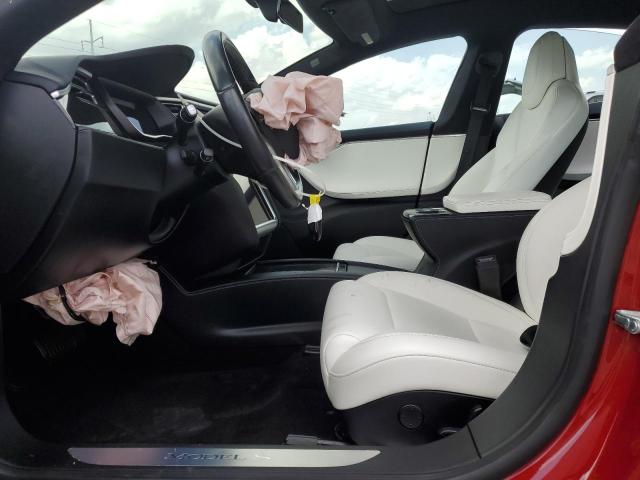 5YJSA1E22JF248274 - 2018 TESLA MODEL S Rojo foto 7