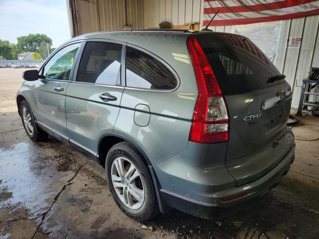 5J6RE4H7XAL011549 - 2010 HONDA CR-V EXL BLUE photo 2