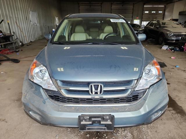 5J6RE4H7XAL011549 - 2010 HONDA CR-V EXL BLUE photo 5
