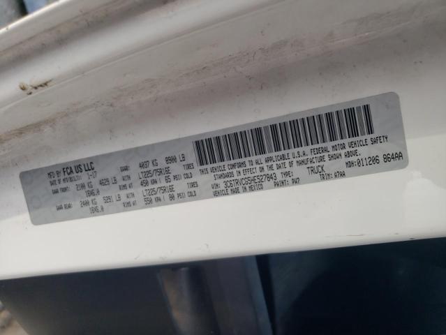 3C6TRVCG5HE527843 - 2017 RAM PROMASTER 2500 HIGH WHITE photo 12