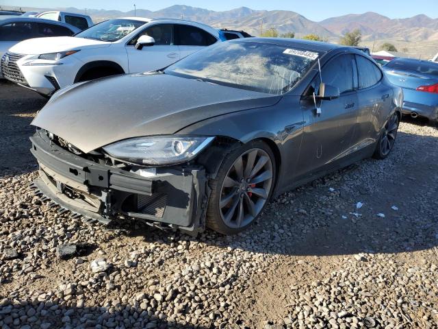 5YJSA1E46GF130223 - 2016 TESLA MODEL S Մոխրագույն լուսանկար 1