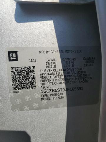 1G1ZB5ST9JF165591 - 2018 CHEVROLET MALIBU LS 银色 照片 12