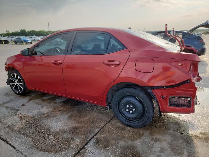 5YFBURHE8KP876423 - 2019 TOYOTA COROLLA L RED photo 2
