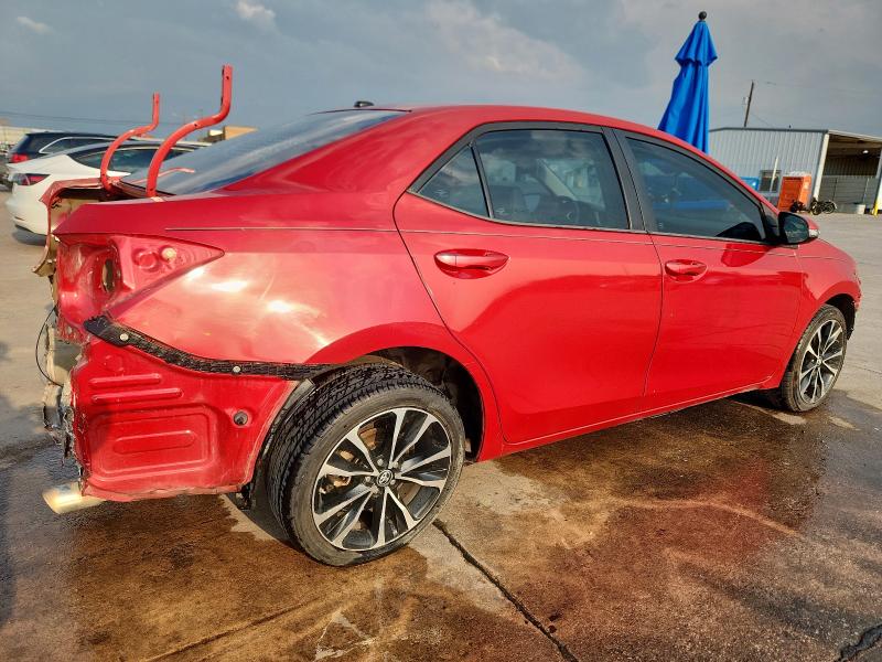 5YFBURHE8KP876423 - 2019 TOYOTA COROLLA L RED photo 3