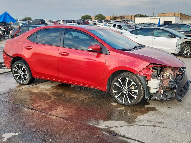 5YFBURHE8KP876423 - 2019 TOYOTA COROLLA L RED photo 4