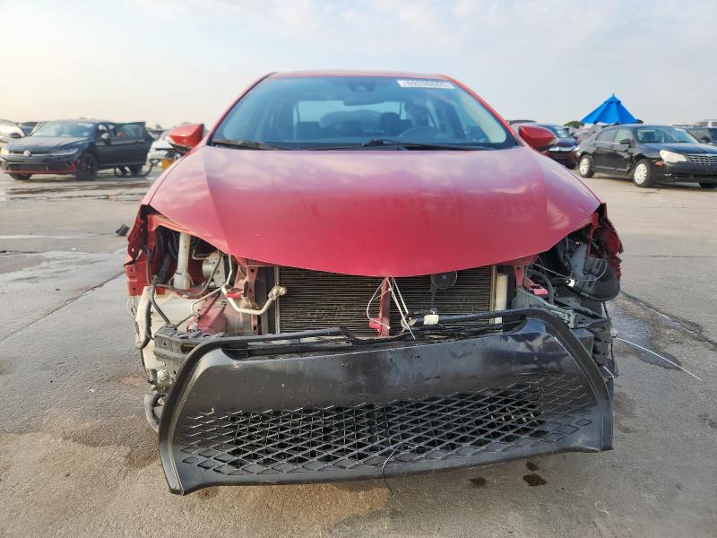 5YFBURHE8KP876423 - 2019 TOYOTA COROLLA L RED photo 5