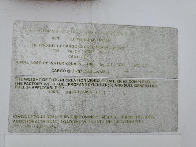 1UJBJHAH6B1JZ0862 - 2011 JAYC TRAVEL TRL თეთრი ფოტო 10