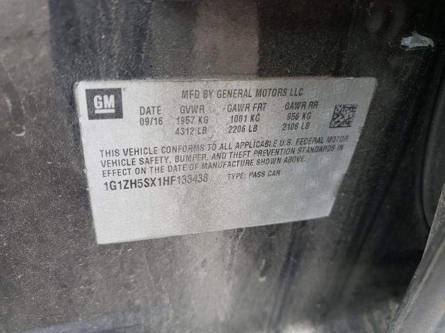 1G1ZH5SX1HF133438 - 2017 CHEVROLET MALIBU PREMIER 黑色 照片 12