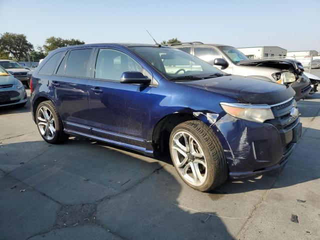 2FMDK4AK5BBB52095 - 2011 FORD EDGE SPORT BLUE photo 4