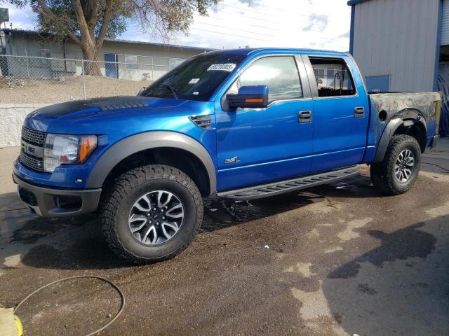 1FTFW1R67CFC57941 - 2012 FORD F150 SVT RAPTOR BLUE photo 1