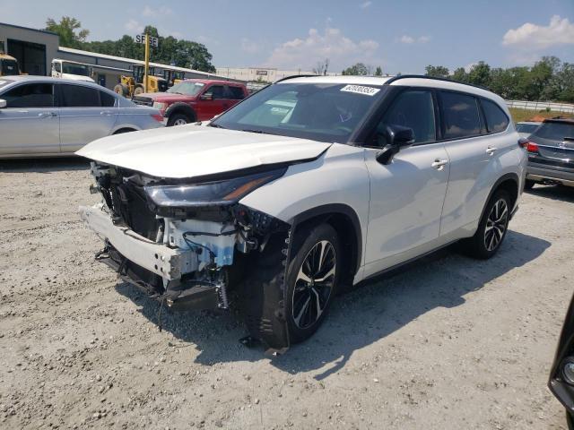 5TDJZRBH4MS056690 - 2021 TOYOTA HIGHLANDER XSE WHITE photo 1