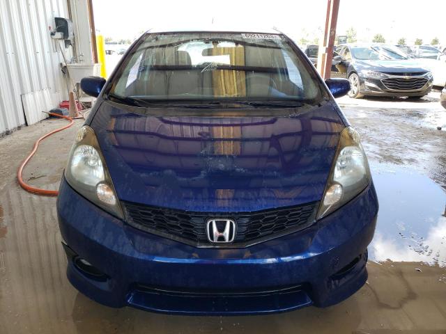 JHMGE8H53CC008349 - 2012 HONDA FIT SPORT BLUE photo 5