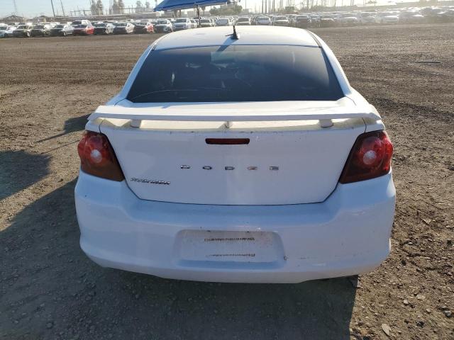 1C3CDZAB9EN233296 - 2014 DODGE AVENGER SE WHITE photo 6