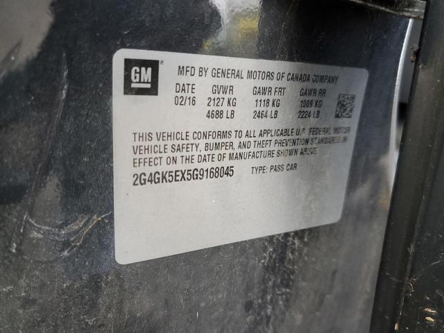 2G4GK5EX5G9168045 - 2016 BUICK REGAL 灰色 照片 13