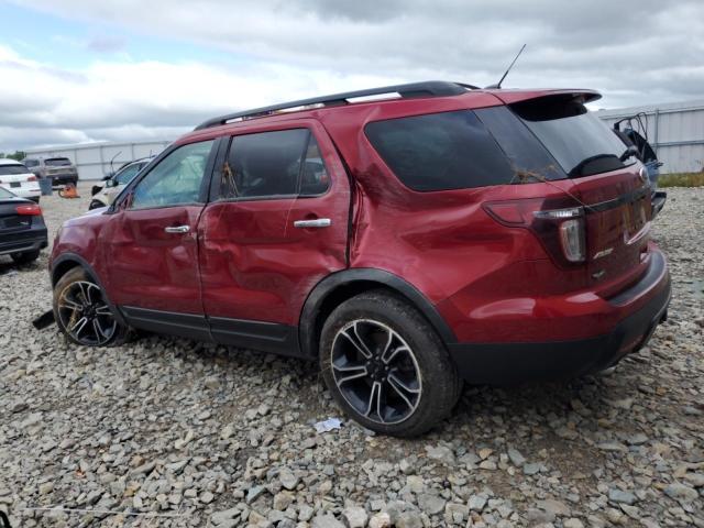 1FM5K8GT3EGA68169 - 2014 FORD EXPLORER SPORT Rot Foto 2