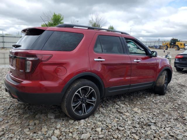 1FM5K8GT3EGA68169 - 2014 FORD EXPLORER SPORT Rot Foto 3