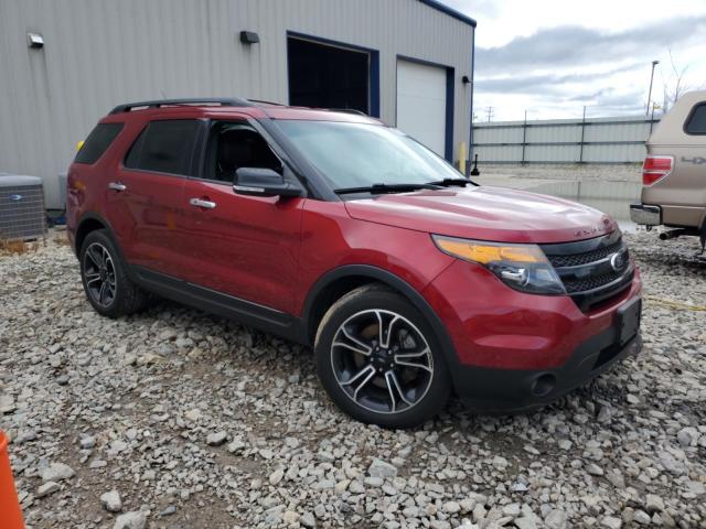 1FM5K8GT3EGA68169 - 2014 FORD EXPLORER SPORT Rot Foto 4