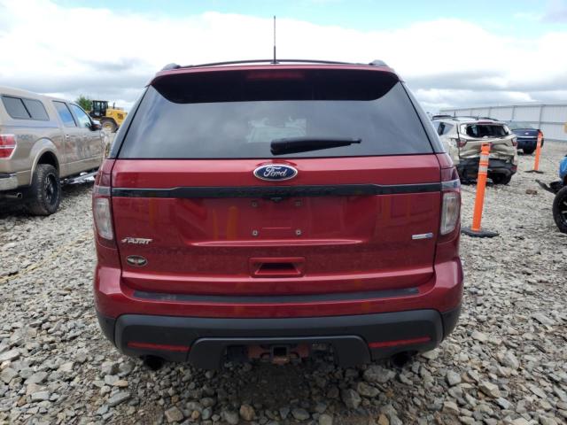 1FM5K8GT3EGA68169 - 2014 FORD EXPLORER SPORT Rot Foto 6