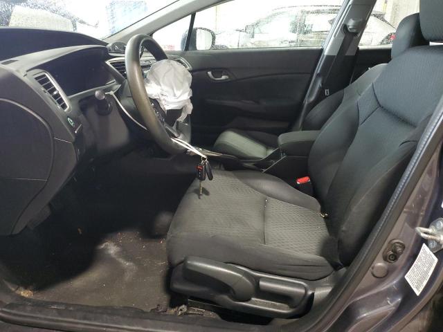 19XFB2F55EE227931 - 2014 HONDA CIVIC LX Сірий фото 7