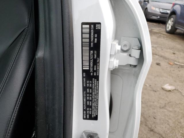 ZARFANBN3L7637706 - 2020 ALFA ROMEO GIULIA TI WHITE photo 12