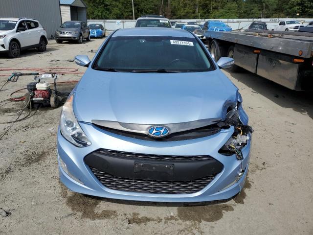 KMHEC4A48FA127888 - 2015 HYUNDAI SONATA HYBRID BLUE photo 5