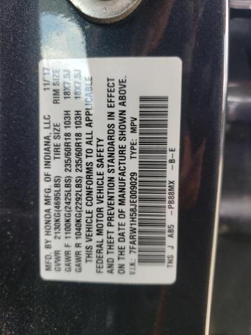 7FARW1H58JE009029 - 2018 HONDA CR-V EX GRAY photo 13