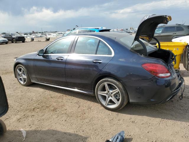 55SWF4KB7HU211996 - 2017 MERCEDES-BENZ C 300 4MATIC BLUE photo 2