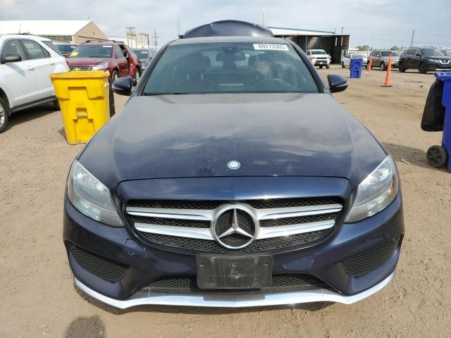 55SWF4KB7HU211996 - 2017 MERCEDES-BENZ C 300 4MATIC BLUE photo 5