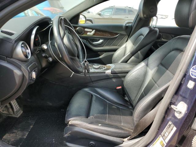55SWF4KB7HU211996 - 2017 MERCEDES-BENZ C 300 4MATIC BLUE photo 7